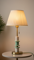 Elegant Customizable Lamp with Mint Green Accents