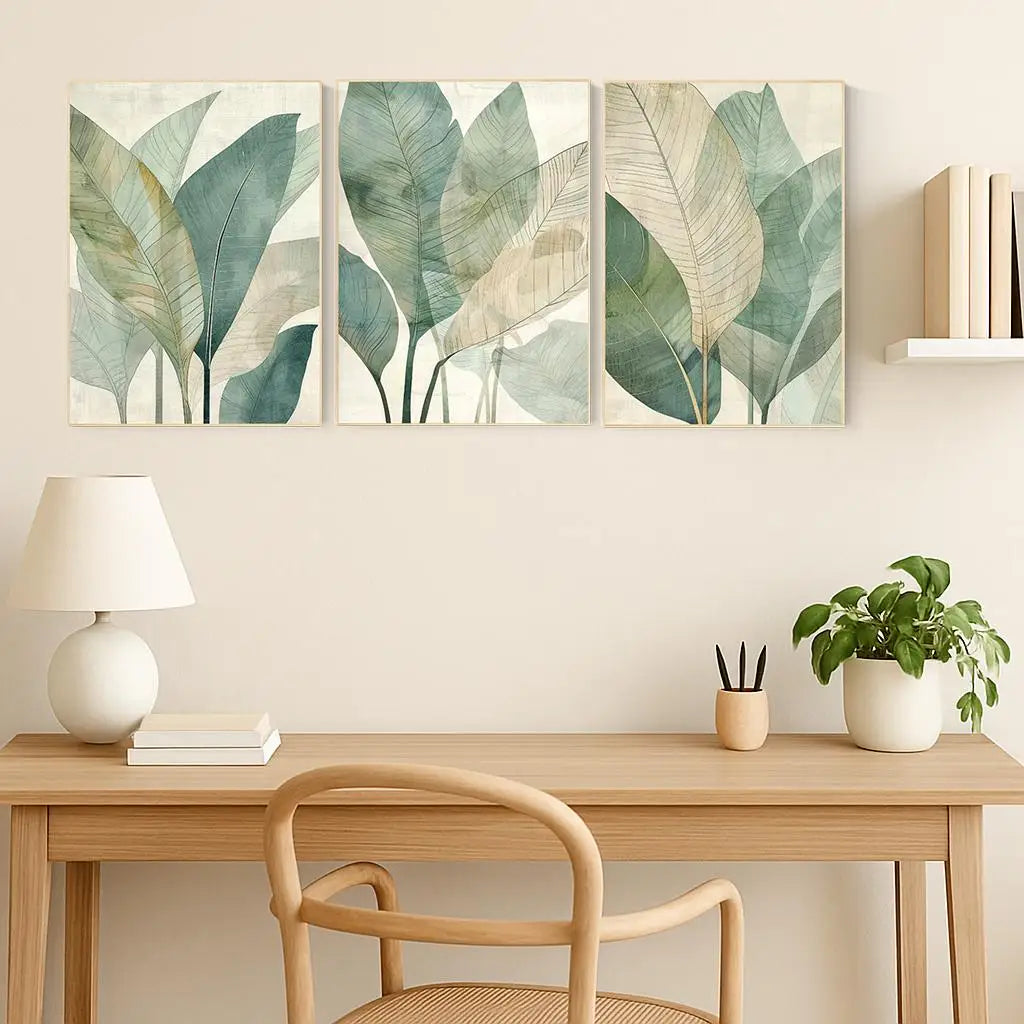 Dark Landscape Mural Wall Art Framed 3 Piece Extra Japanese Wall Art Print Japandi Moody Wall Decor Living Room Wall Art Gift