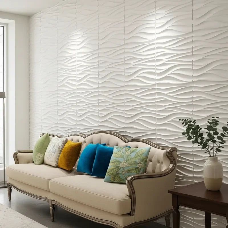 10PCS 30x30cm Wall Sticker 3D Wall Panels Indoor Wall Decoration For Living Room Bedroom Hotel Office Mural Tile-Panel-Mold