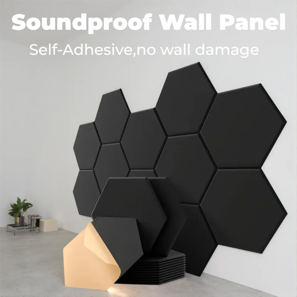 3-18Pack Self-Adhesive Wall Panels Hexagon Sound Insulation Foam Home Studio Office Decoration Sound Insulation Panel Wall Stick