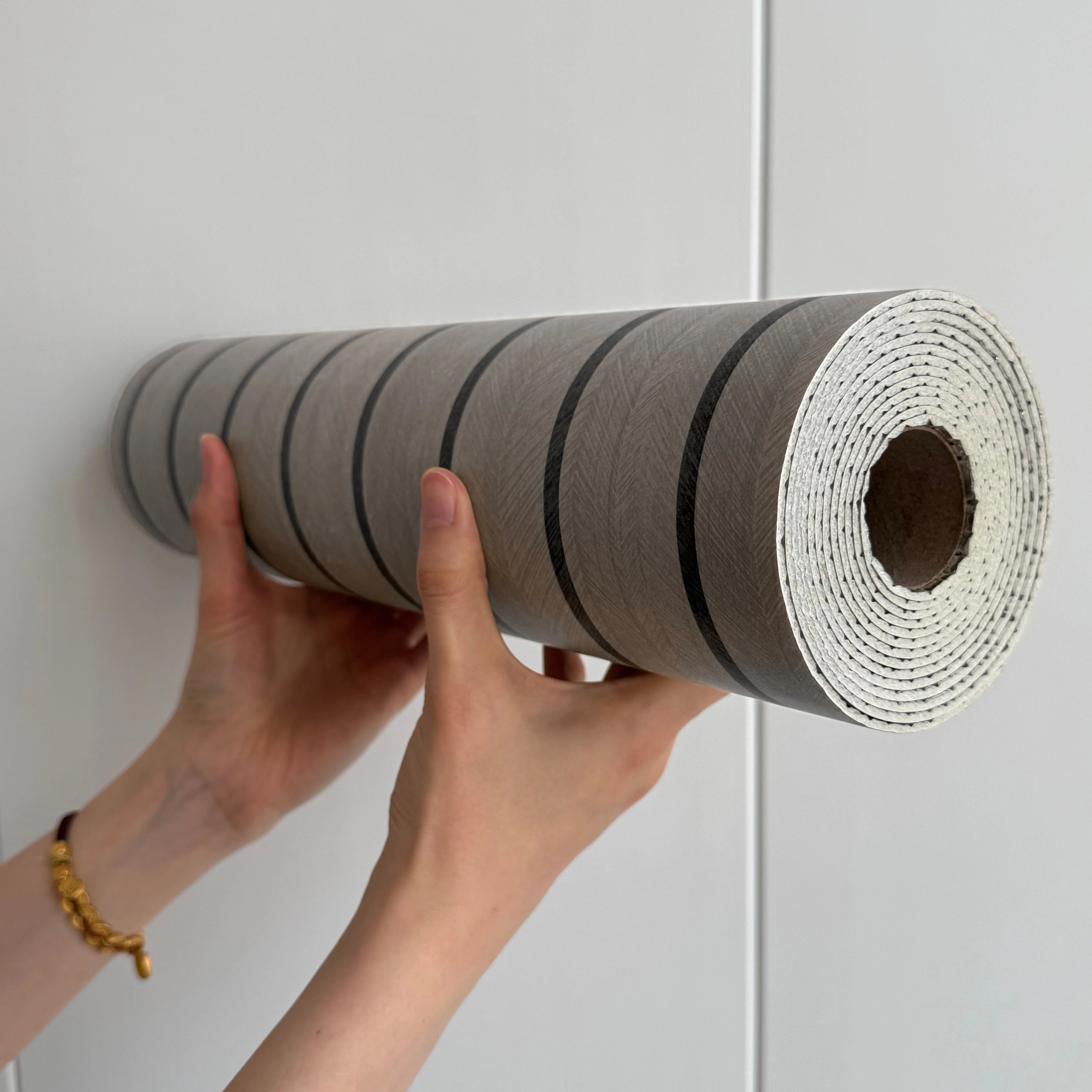 Modern Grille Partition Wall Sticker Self Adhesive Wallboard Waterproof PVC Wallpaper for Home Office Decoration Easy To Install